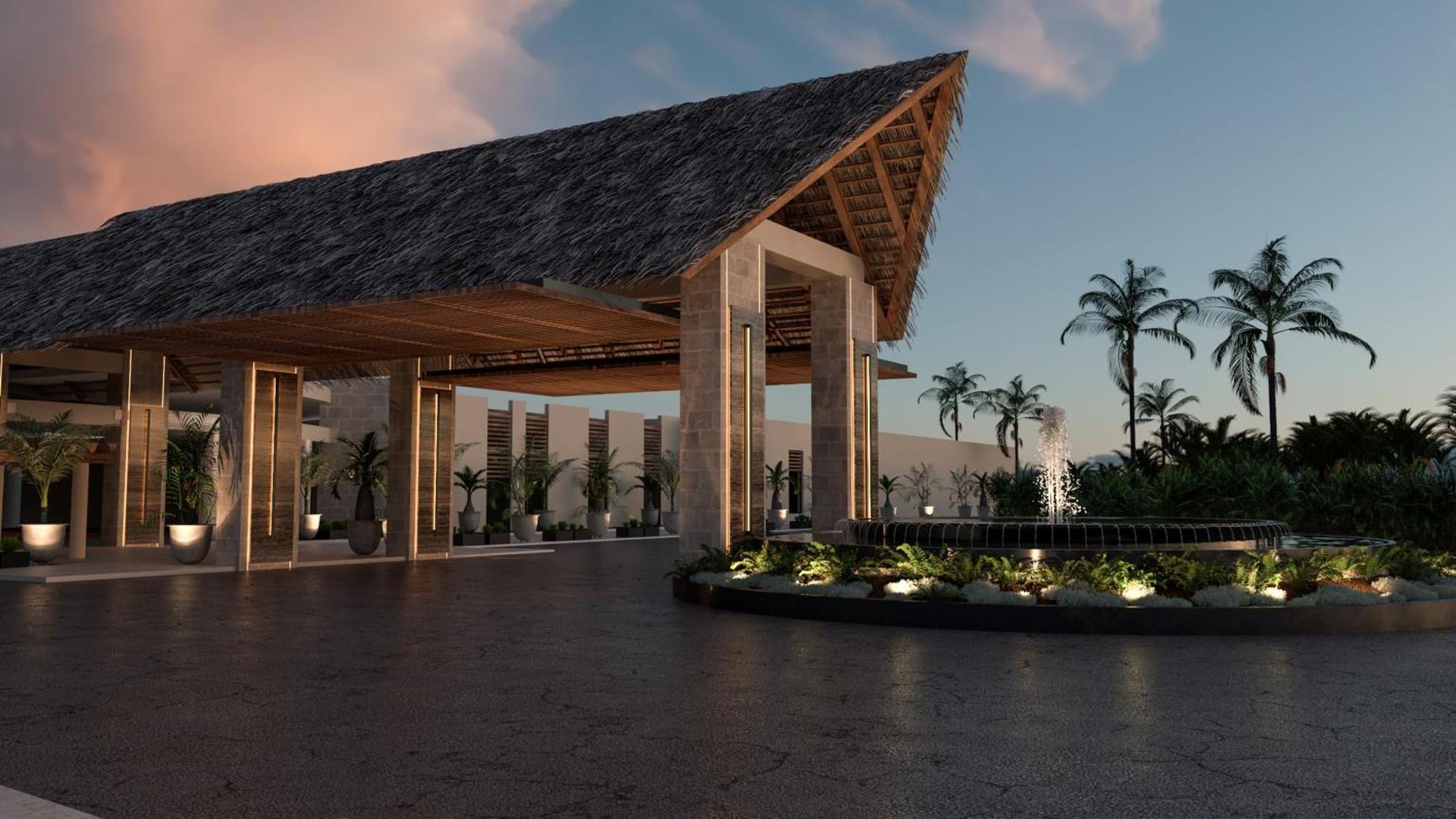 Breathless Punta Cana Resort & Spa (Adults Only) Ngoại thất bức ảnh The entrance of the resort